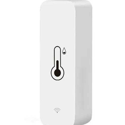 WiFi and Zigbee temperature humidity sensor in ABS plastic case measuring 72mm
