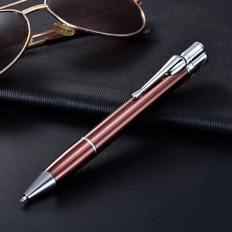 Metal pen jet lighter with windproof flame in six colour options