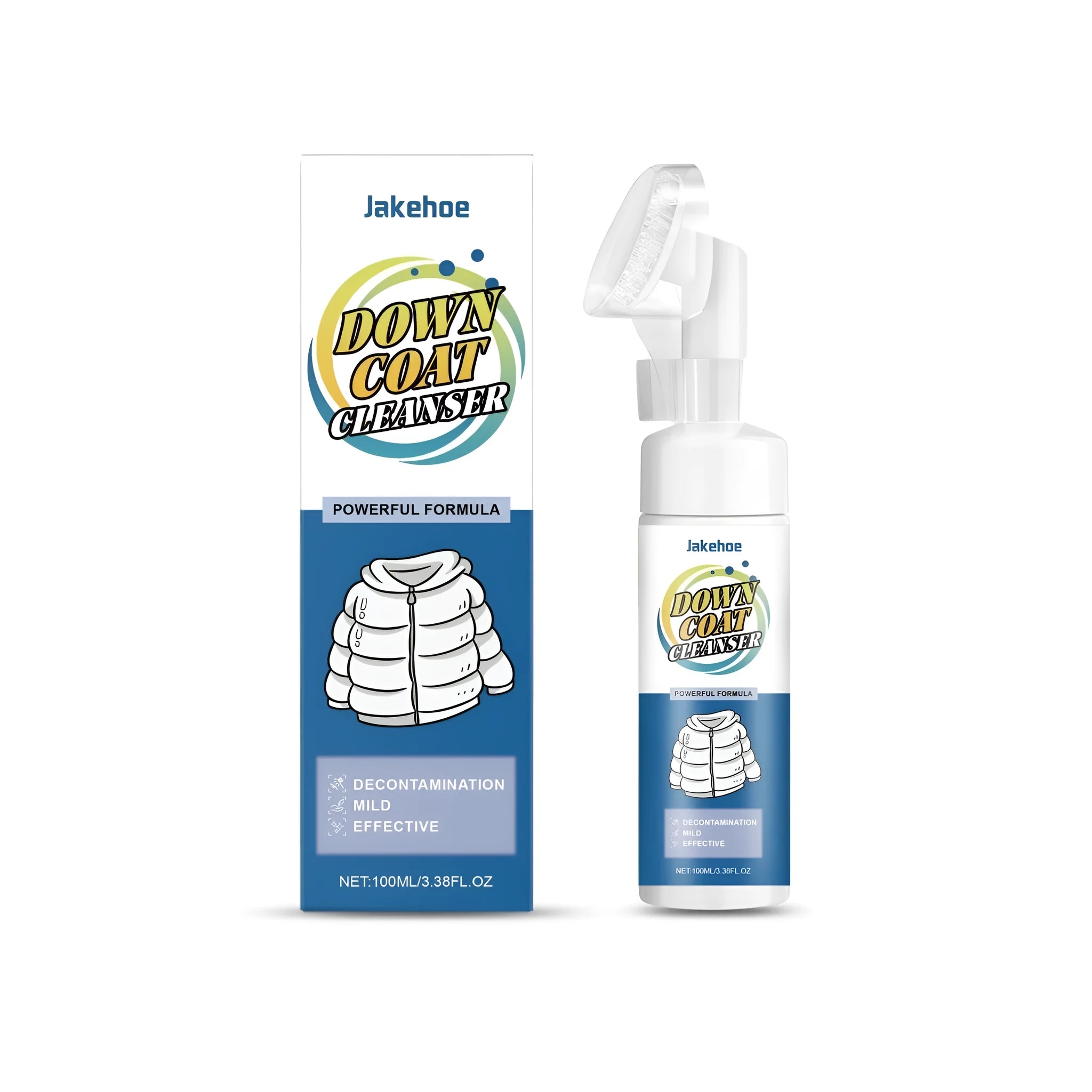 100ml down coat cleanser bottle for washing down jackets and duvets