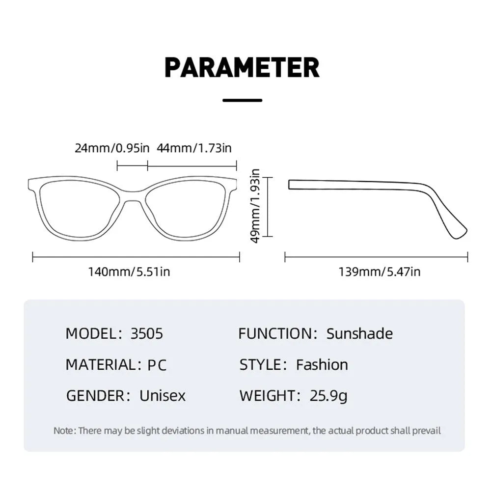 Simple round rim sunglasses with plastic frame and UV400 lenses on a plain background.