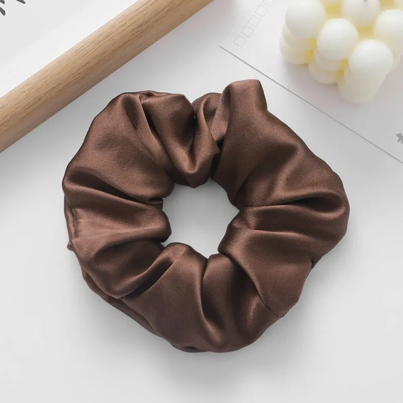 Handcrafted silk hair ring headband 6cm wide in multiple colours including black and navy blue