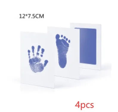 Baby hand and foot print disposable ink pad in pink for newborn keepsake crafting