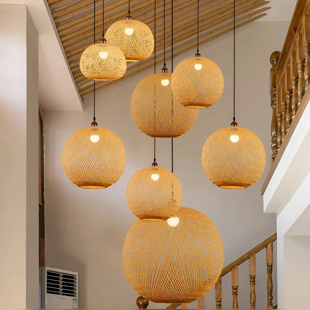 Pastoral style rustic hall chandelier ceiling light for Zen tea room or bedroom