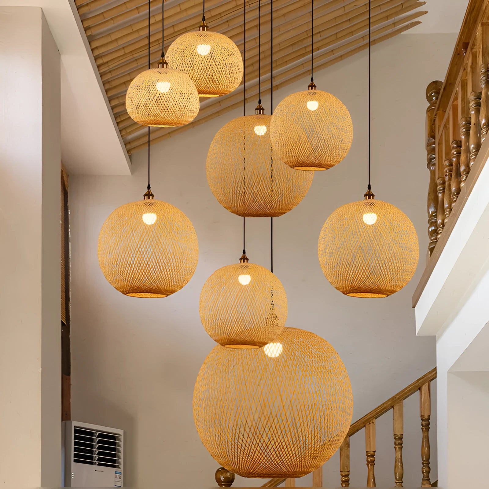 Pastoral style rustic hall chandelier ceiling light for Zen tea room or bedroom