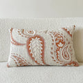 American-style jacquard paisley sofa cushion cover in amber botanical patterns with 45x45cm and 30x50cm size options