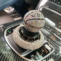 Solar car perfume decoration rotating ball ornament with rhinestones, solid aromatherapy, 8cm x 8cm, red white blue
