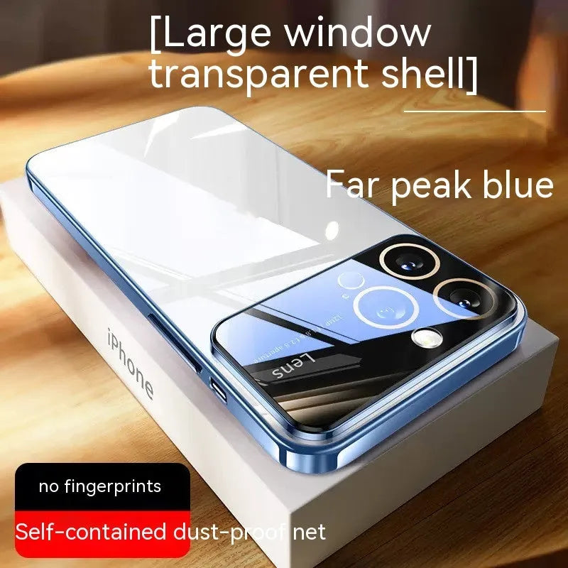 Electroplating TPU phone case for iPhone in dark purple, all-inclusive anti-fall design
