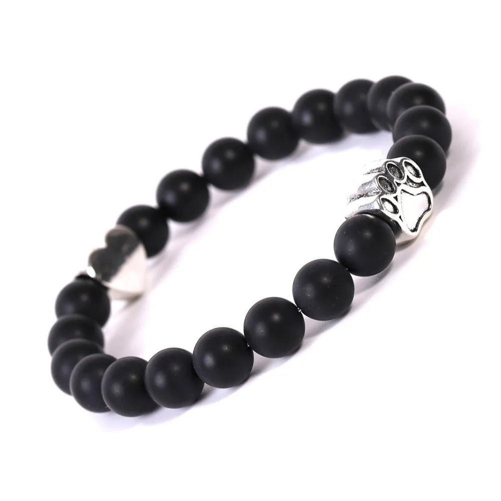 Tigereye Indian Agate stone beaded bracelet with geometric round shape and multiple style options