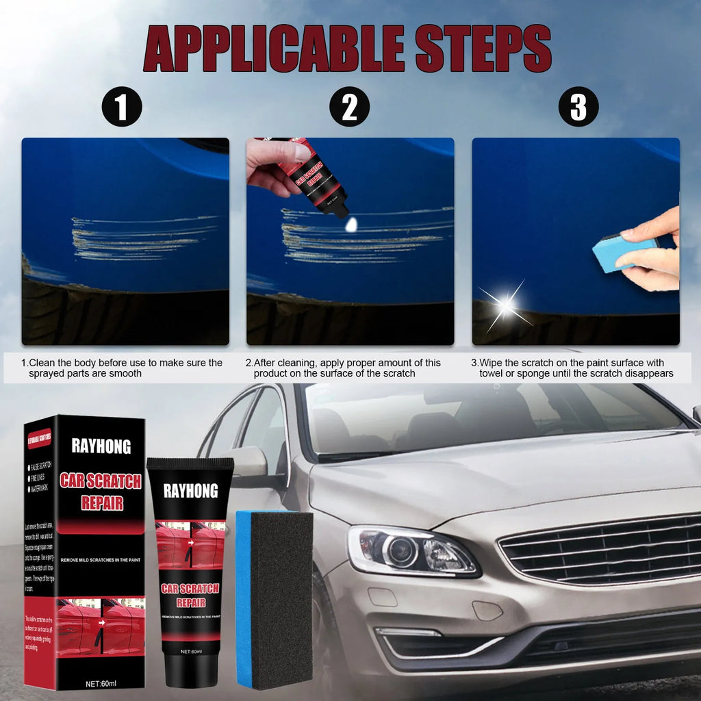 60ml car scratch repair wax kit with applicator for paint scratch removal