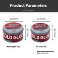 Container of special cold glue for automobile depression repair with applicator, shown in 75g and 100g sizes.