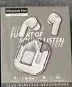 Transparent Bluetooth headset with breathing light and digital display in black