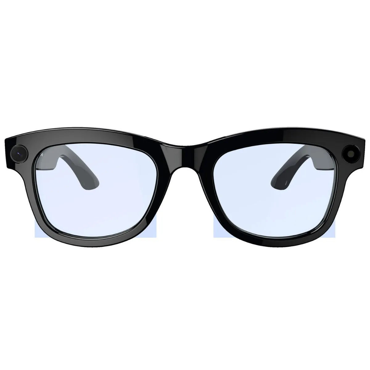 M01 HD camera AI translation smart glasses with black lenses on a head-mounted frame.