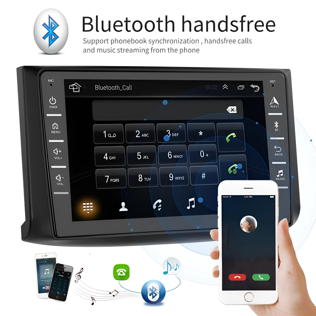 HD 8-inch touch screen Android 9.1 car navigation for Chevrolet Lefeng black plastic metal construction