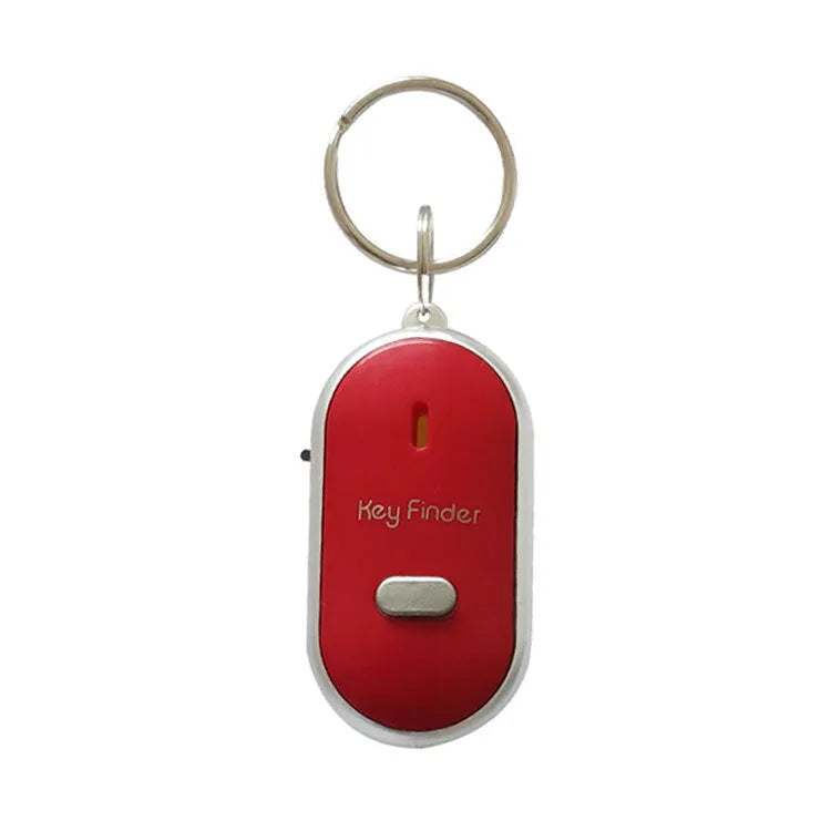 Oval acrylic key finder pendant in red, blue, white, black, and orange colours with voice control anti-lost function.