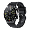 Smart Bluetooth call sports watch with 1.28 TFT screen, silicone wristband and 260mAh battery in black or silver