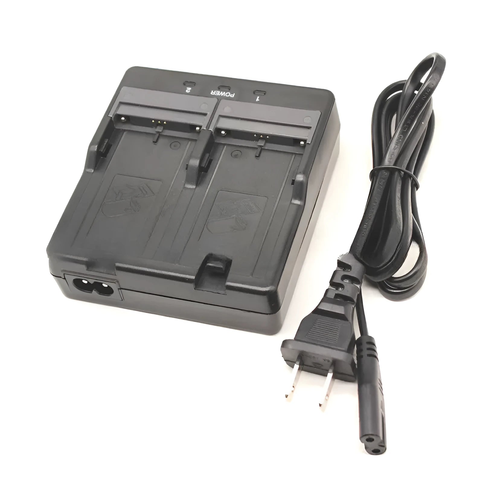 CDC68D dual charger black for total station lithium batteries BDC46 BDC58 BDC70 with power cord