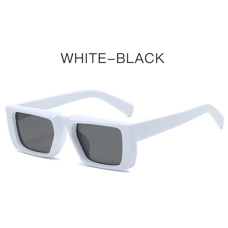 Special-shaped Y2K style sunglasses with UV400 protection in multiple frame and lens colour combinations