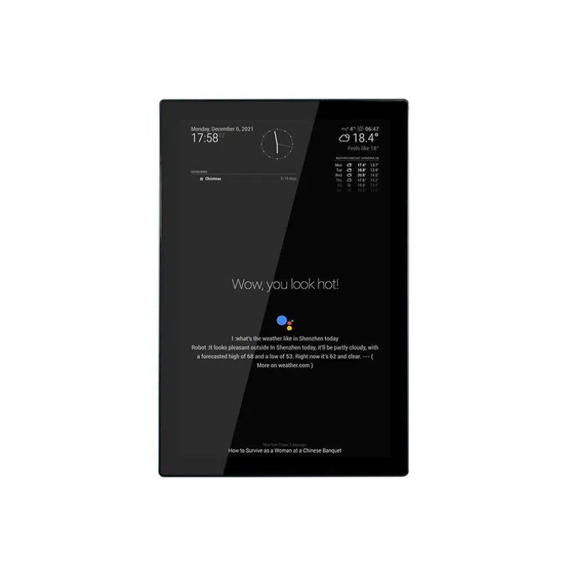 13.3-inch integrated computer voice assistant with touch display and CM4 board in ABS housing