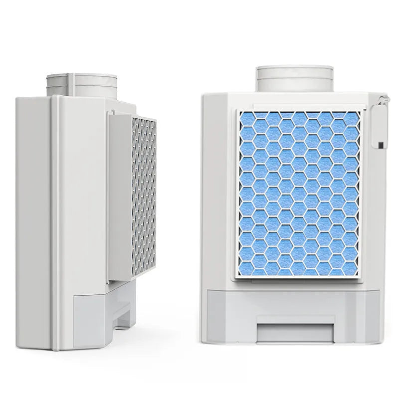 Clothes dryer fluff dust filter with thickened ABS plastic body and 9.6cm vent connection, including filter cotton pads