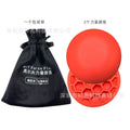 Orange golf training mat made from natural rubber for swing practice