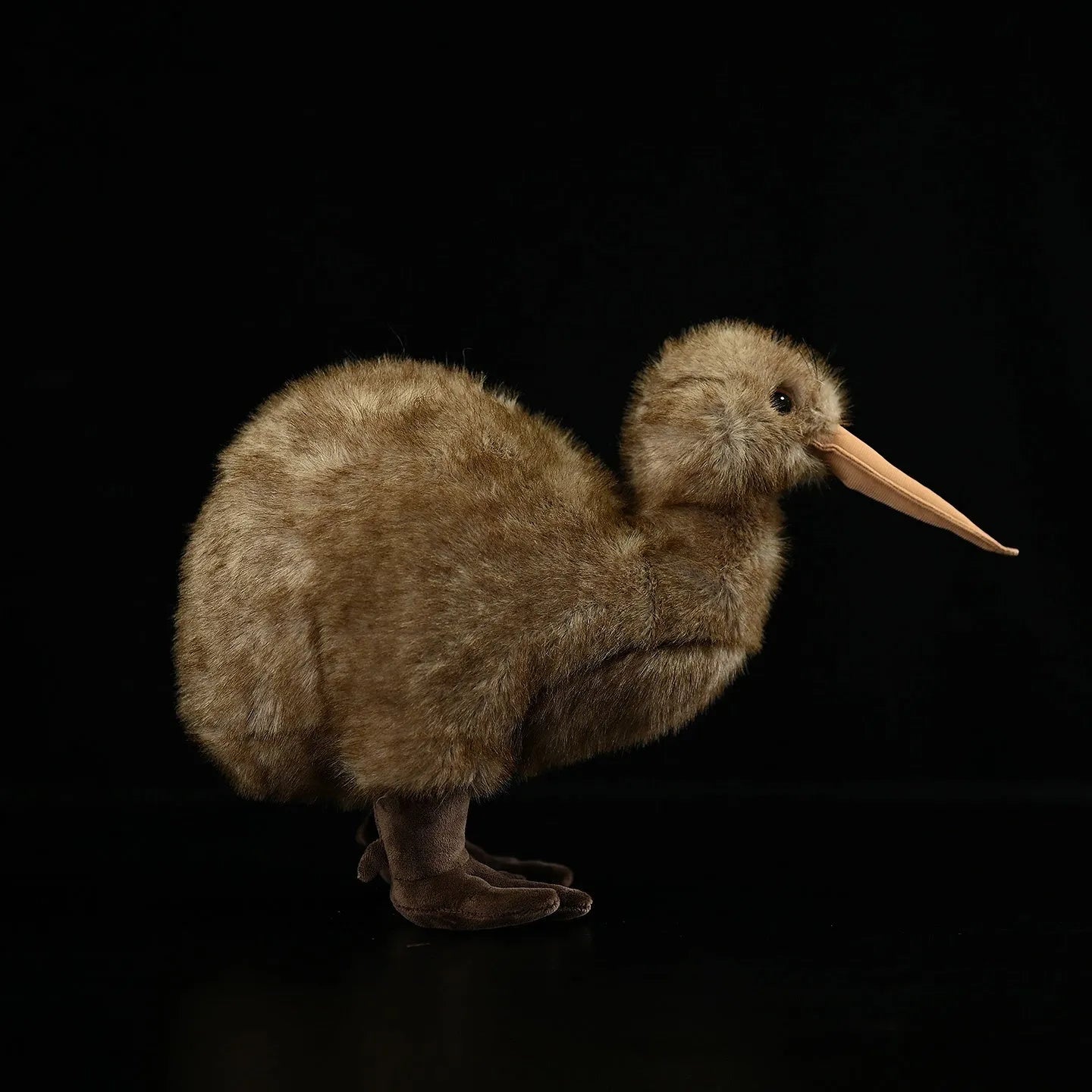 Kiwi plush toy, 25cm tall, chemical fibre, with iron wire frame, New Zealand bird design