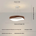 Nordic creative wood grain restaurant bar chandelier 40cm pendant light with three finish options