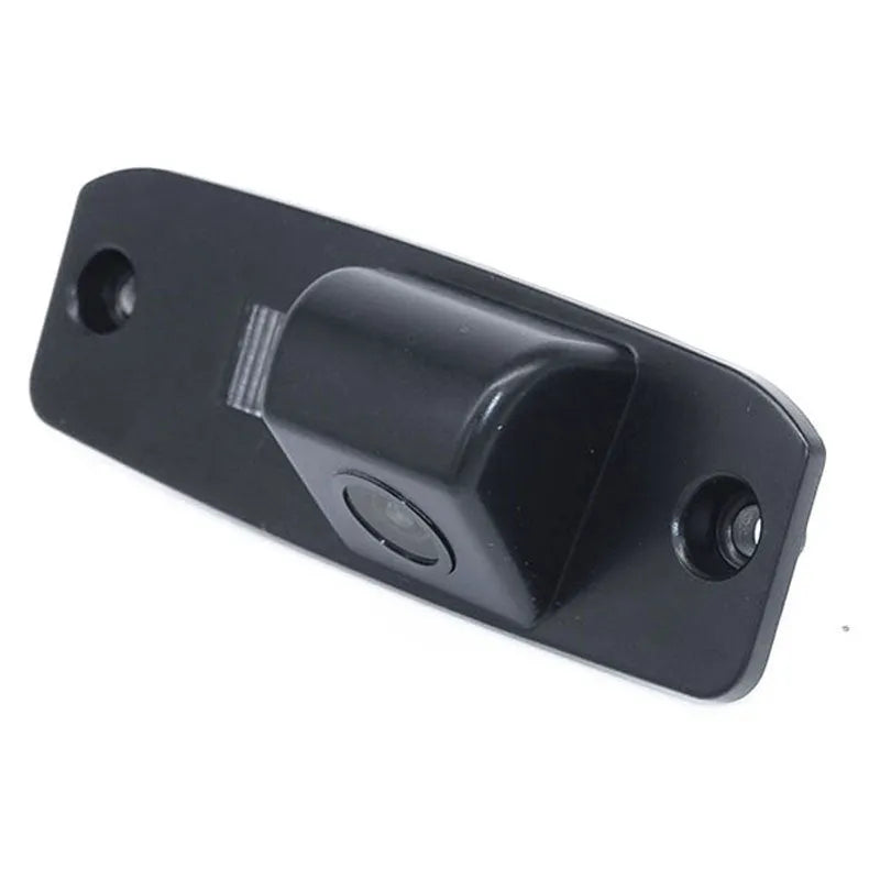 Black ABS plastic rearview camera with 170° wide angle lens for car reversing