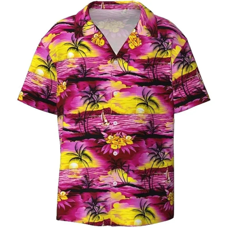 Men's camouflage pattern slim fit casual shirt with cardigan styling in multiple colour options