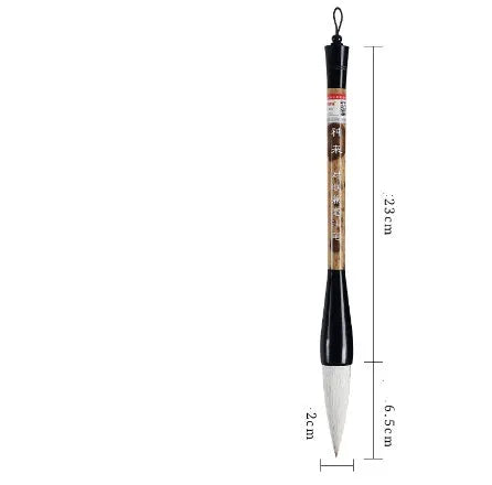 Large traditional Chinese writing brush with wolf and sheep hair bristles for calligraphy and painting.