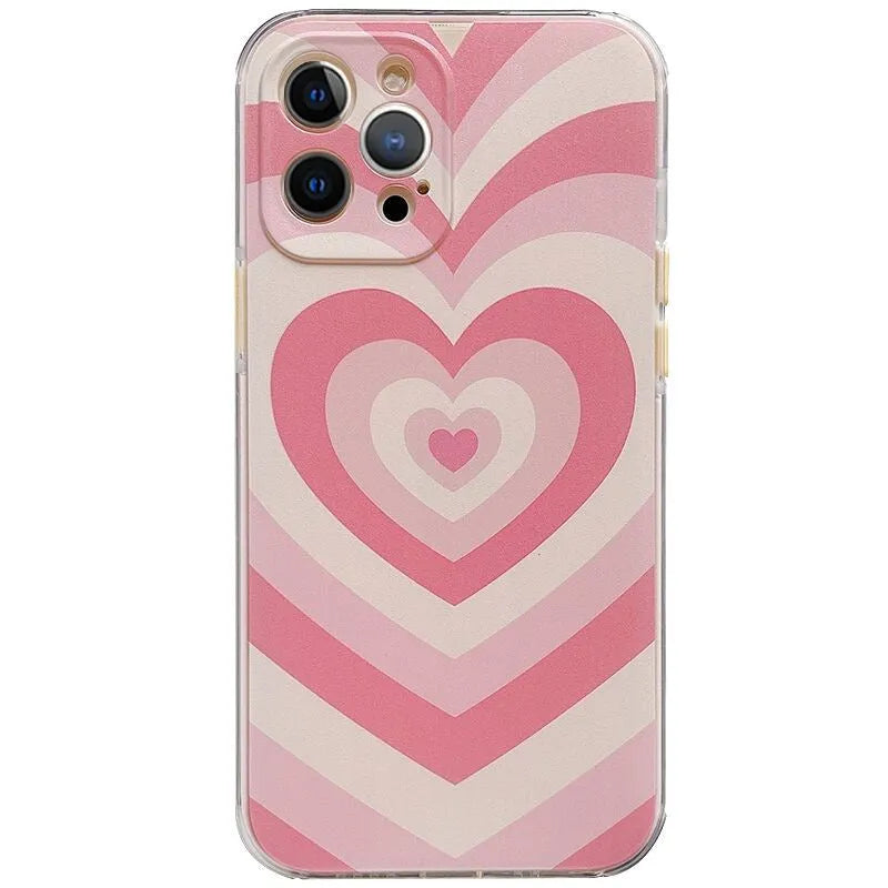 TPU full cover phone case in camouflage pattern with blue and pink colours for iPhone models