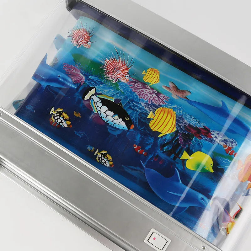 LED aquarium night light, 5W animal-shaped fish decoration lamp, 30cm x 7cm x 23cm