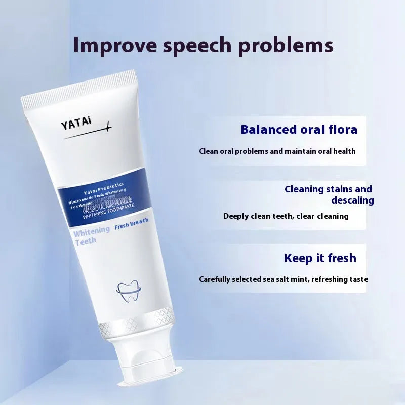 Probiotics Nicotinamide Whitening Toothpaste 100g tube with mint flavour for general oral care