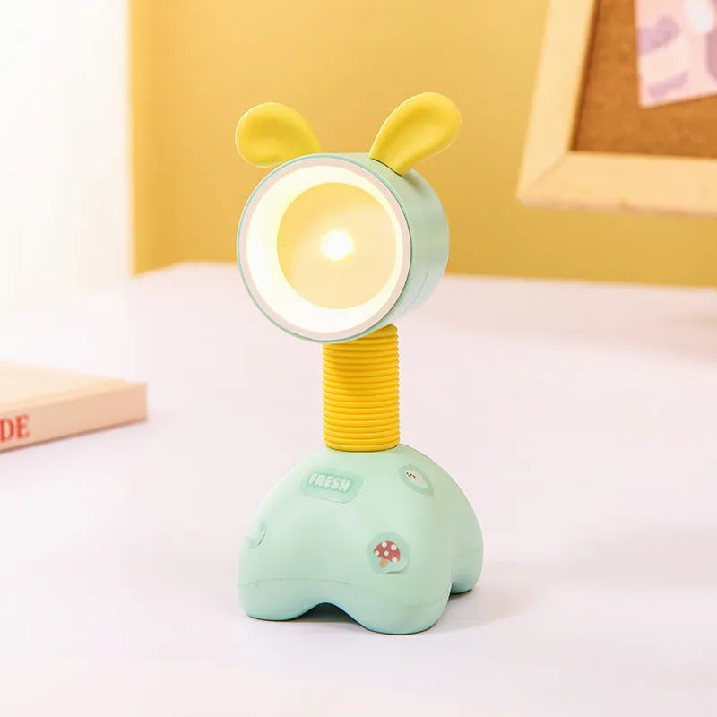 Cartoon character DIY small night lamp with magnetic base on a desktop