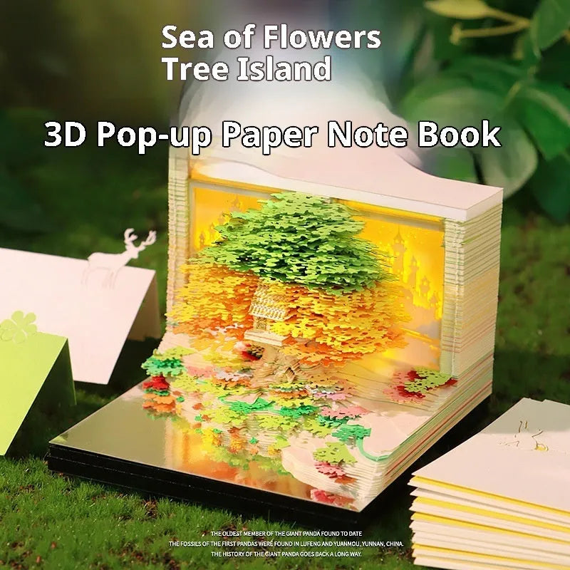3D paper carving calendar 2026 desktop ornament in green or pink paper brick shape with Chinese or English calendar options