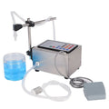GFK-280 model CNC filling machine for automatic liquid dispensing on a workbench.