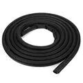 Black rubber sliding door seal strip for Toyota Hiace High Roof, 5 metres long.