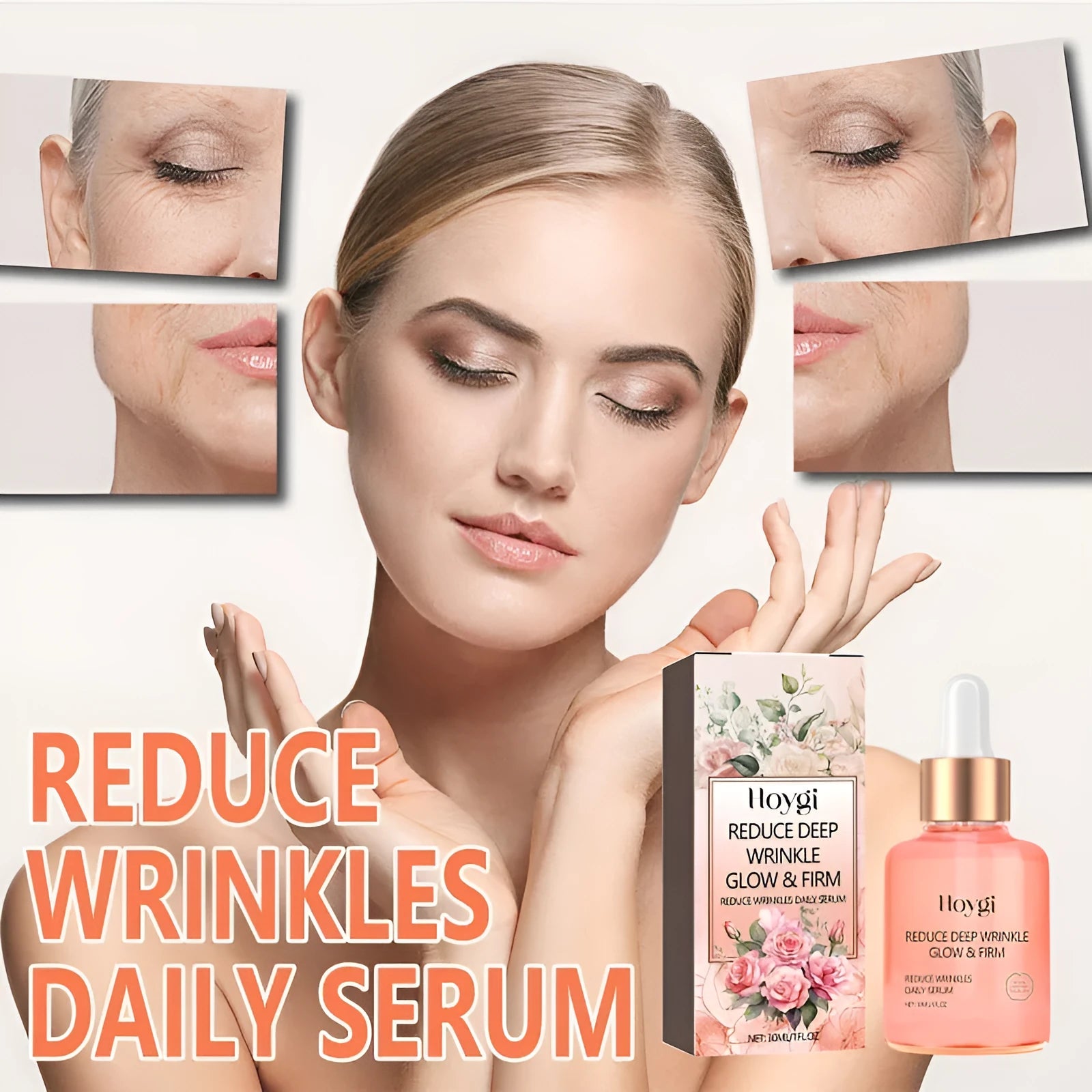 30ml rose essential oil bottle for facial wrinkle smoothing and skin brightening