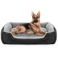 Black cloth pet nest dog bed for medium to large dogs, 2XL size 110x84x16cm