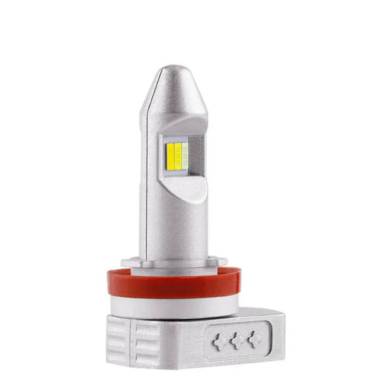 Aluminium housing LED fog lamp bulb with connector for universal vehicle retrofit
