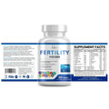 Sealed bottle of 60 male fertility supplement tablets with COMLEX vitamin mineral amino acids label