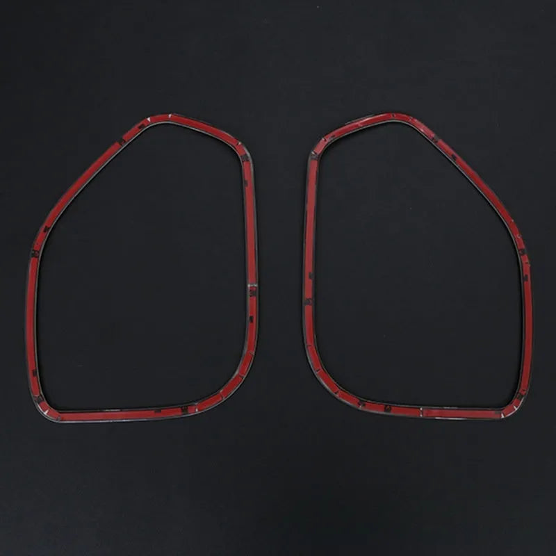 Silver 304 stainless steel interior door audio frame trim strip for ROOX40 series vehicle with two pieces
