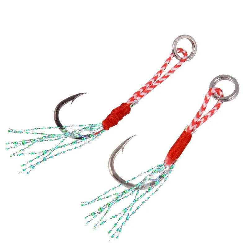 A single bright wire iron plate fishing hook in size No. 12, against a blue background for sea fishing.