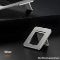 Foldable aluminium laptop bracket with 3M adhesive measuring 4.8cm x 3.5cm
