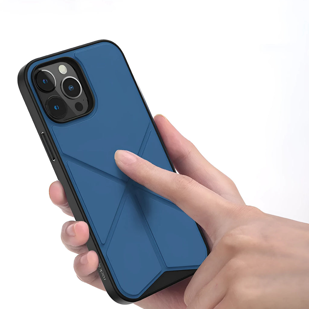 Black and blue TPU back cover cases for iPhone 13, 13 Pro, and 13 Pro Max.