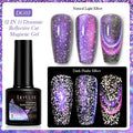 Diamond debris cat eye series UV nail polish gel in six colour options with nail glue