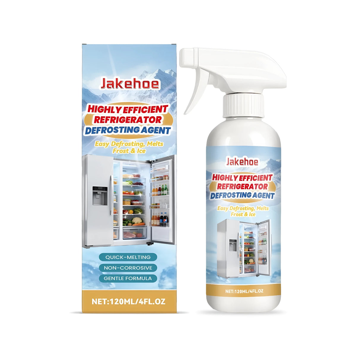120ml refrigerator defrosting agent spray bottle with propylene glycol and ethanol formula