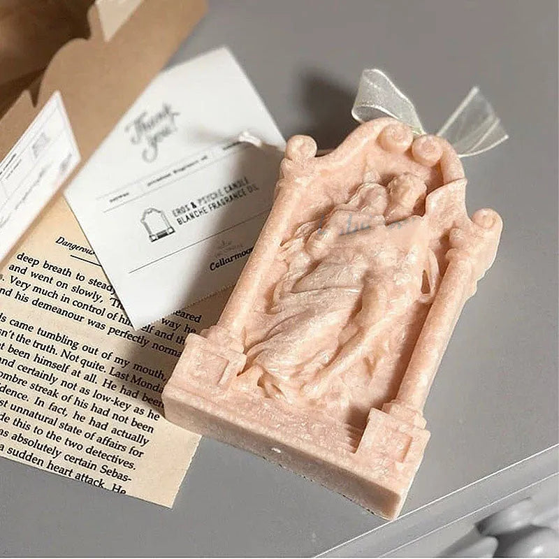 Food grade silicone mould for Ancient Greek couple angel decorations in baking and crafts