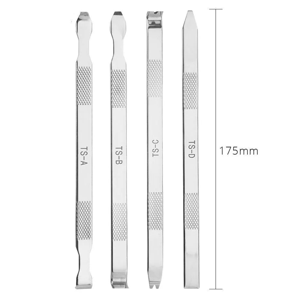 Mobile phone rear cover glass fixing fixture with adjustable clamp and silicone grip.