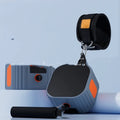 Adjustable resistance chest expander fitness equipment in blue and grey colour option