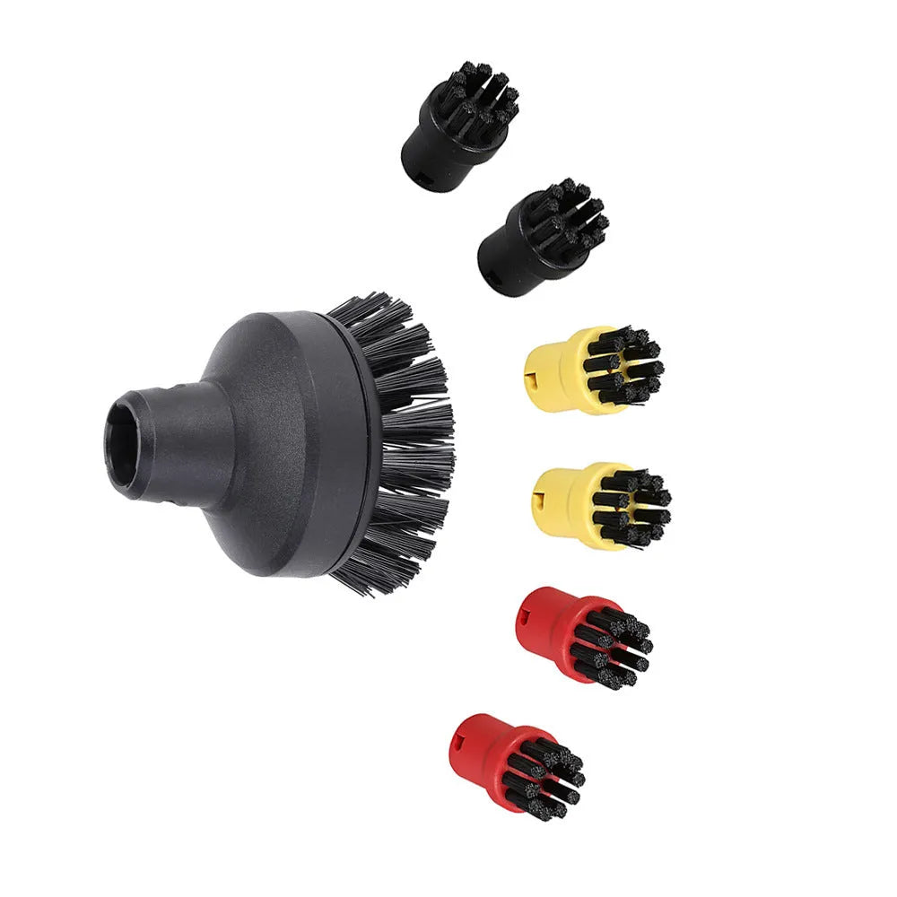 Large round steam cleaner brush head 6.3cm x 7.5cm with nylon bristles for SC1 SC2 SC3 SC4 SC5 CTK10 models